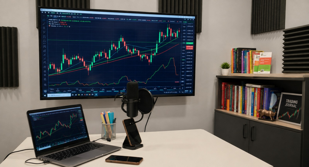Educational Stock and Crypto Market Technical Analysis Chart Study